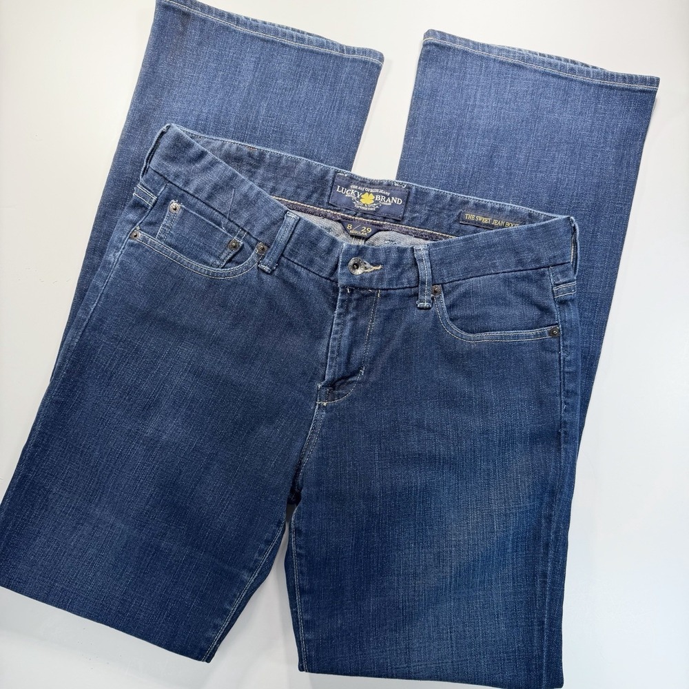 Lucky Brand Women's The "sweet Jean Boot" 8/29 Dark Wash